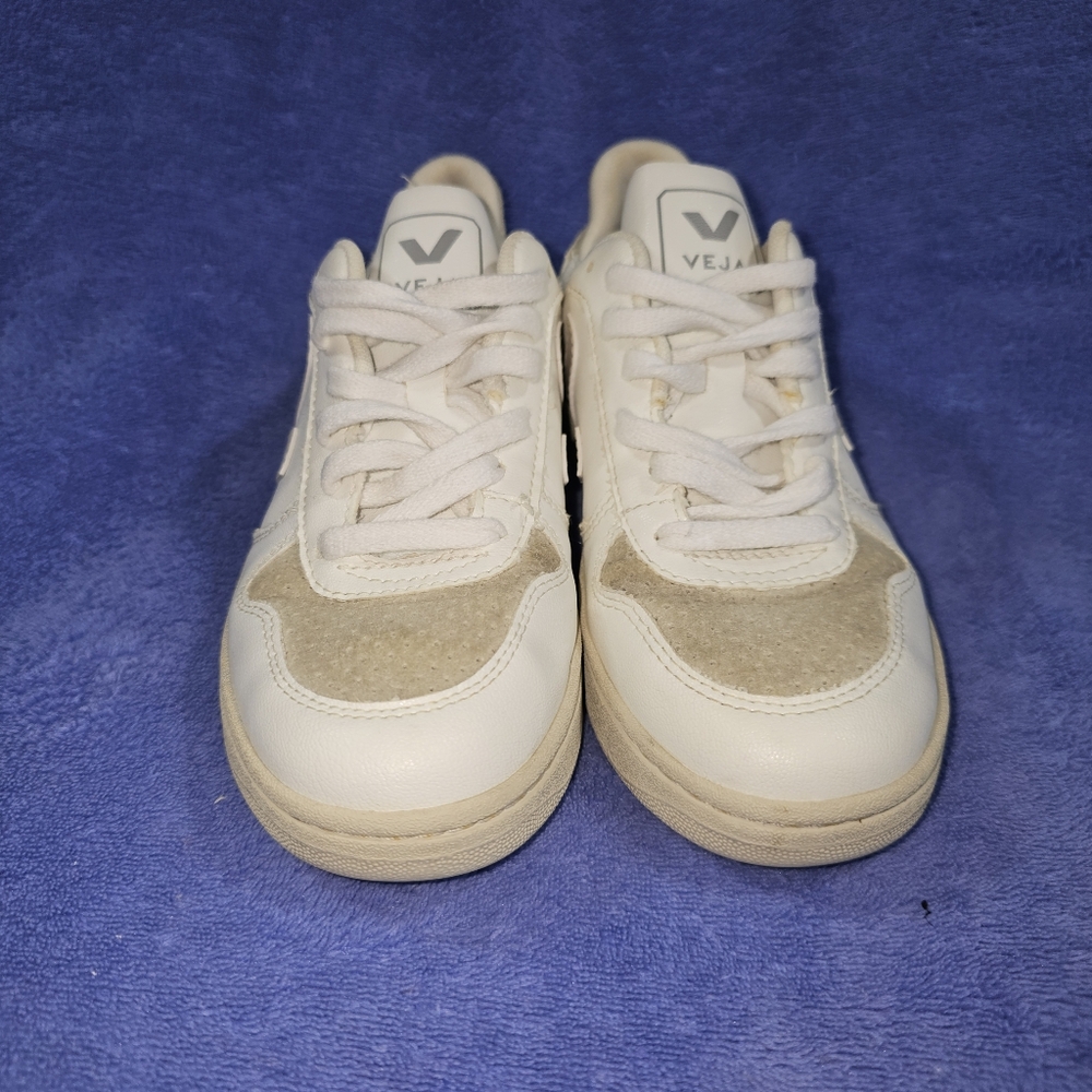 Veja V-10 B Mesh White Natural Low Top Sneakers - Picture 5 of 8